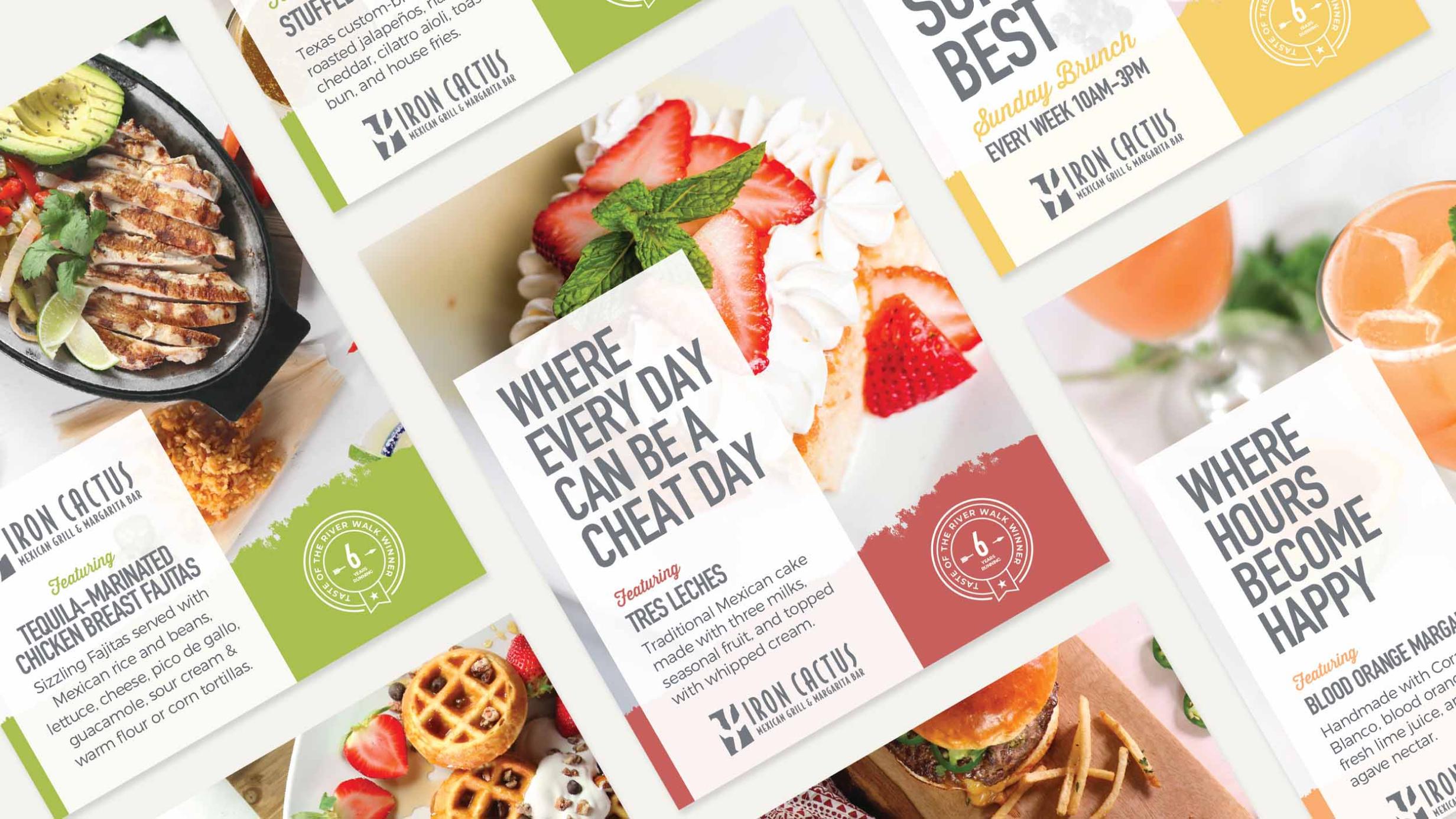 Showcase of Iron Cactus Print Collateral