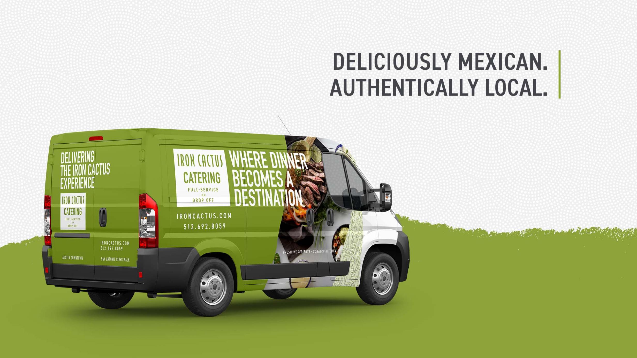 Iron Cactus advert for it's catering service