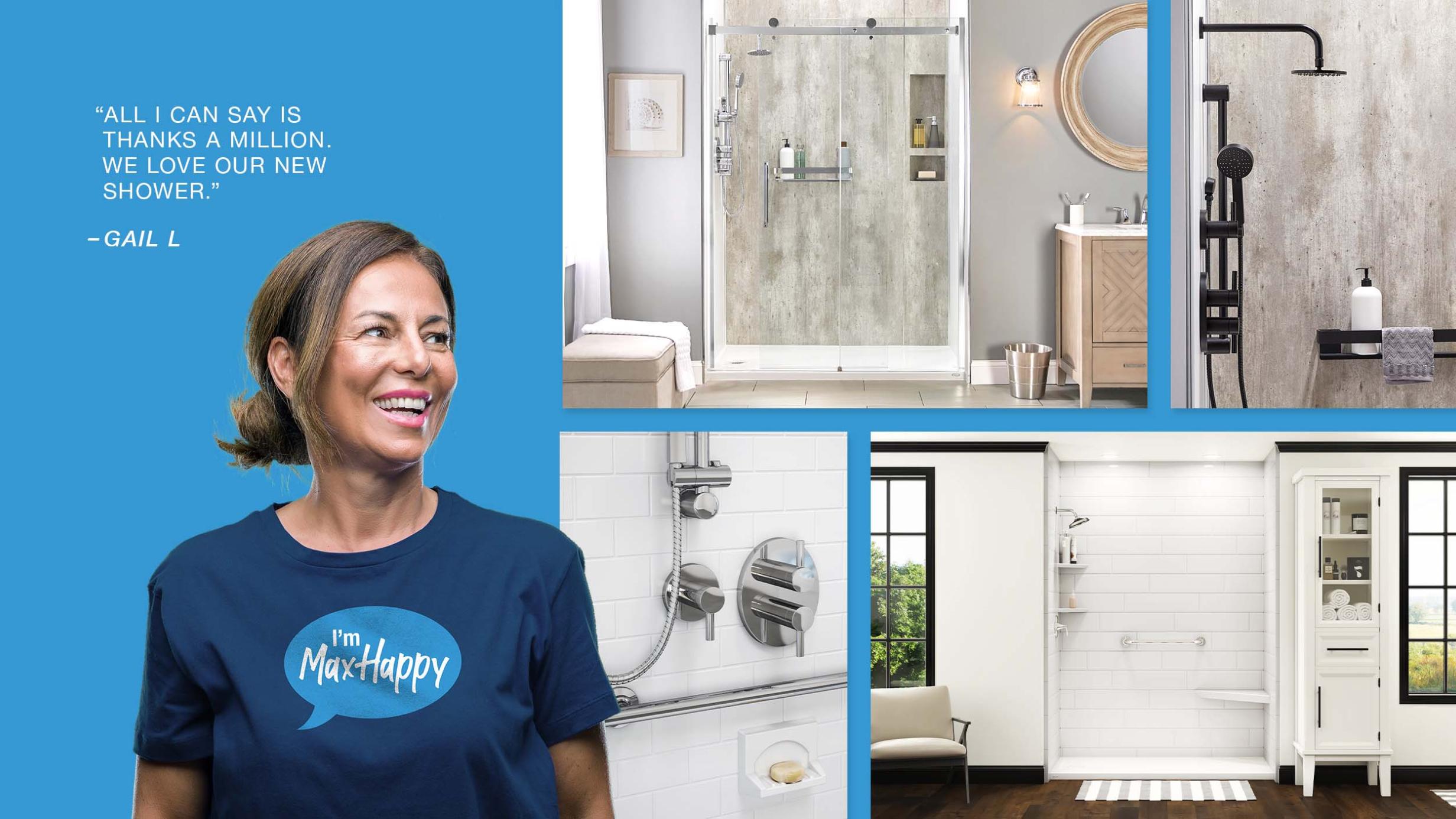 Showcase of TV Max happy campaign: showing bathrooms