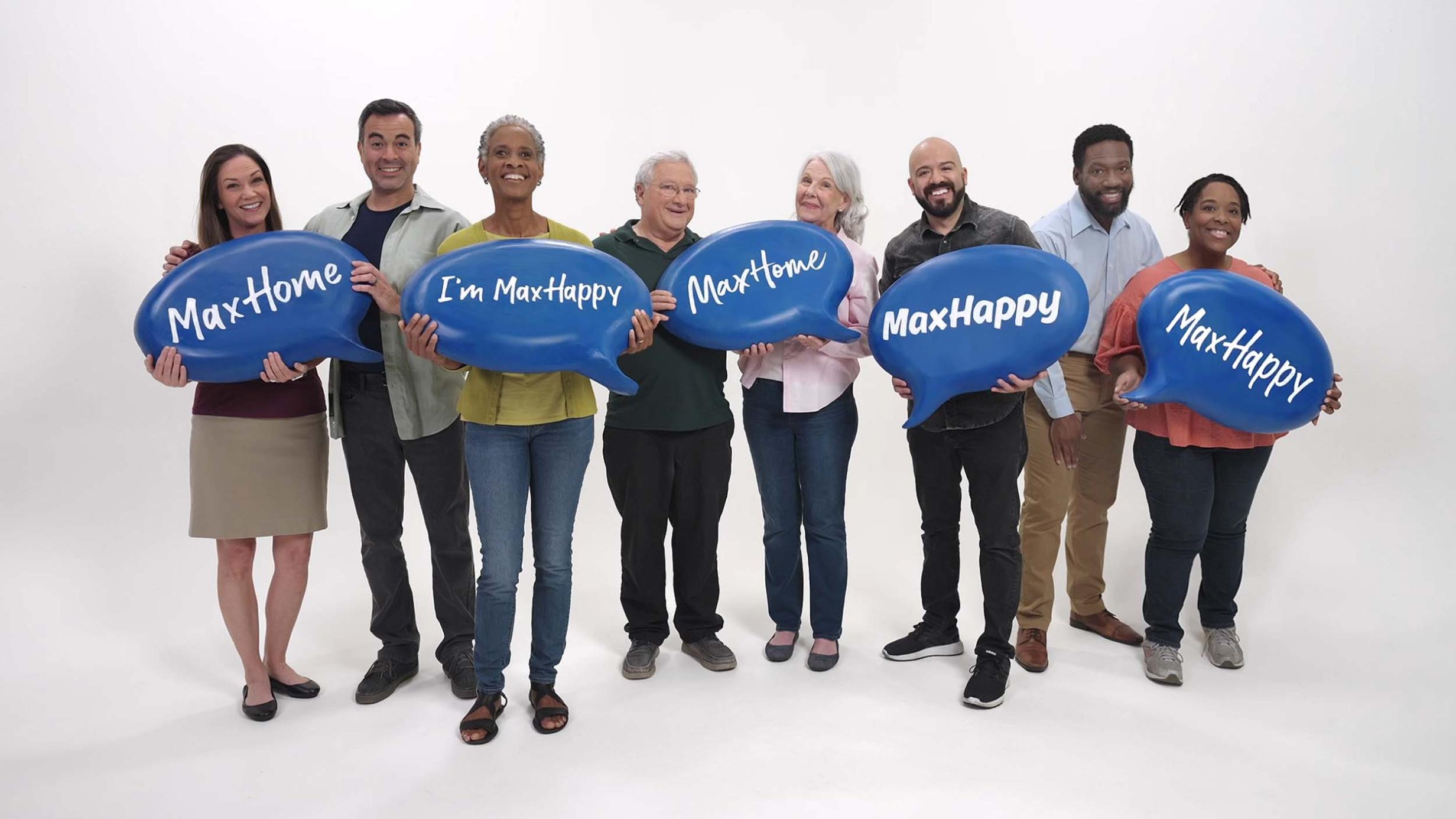 Showcase of TV Max happy campaign: showing happy customers