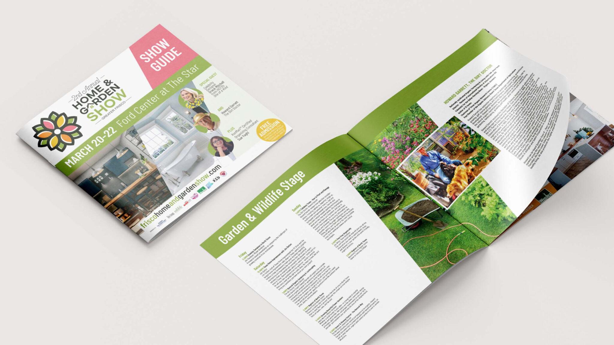 Showcase of a printed brochure