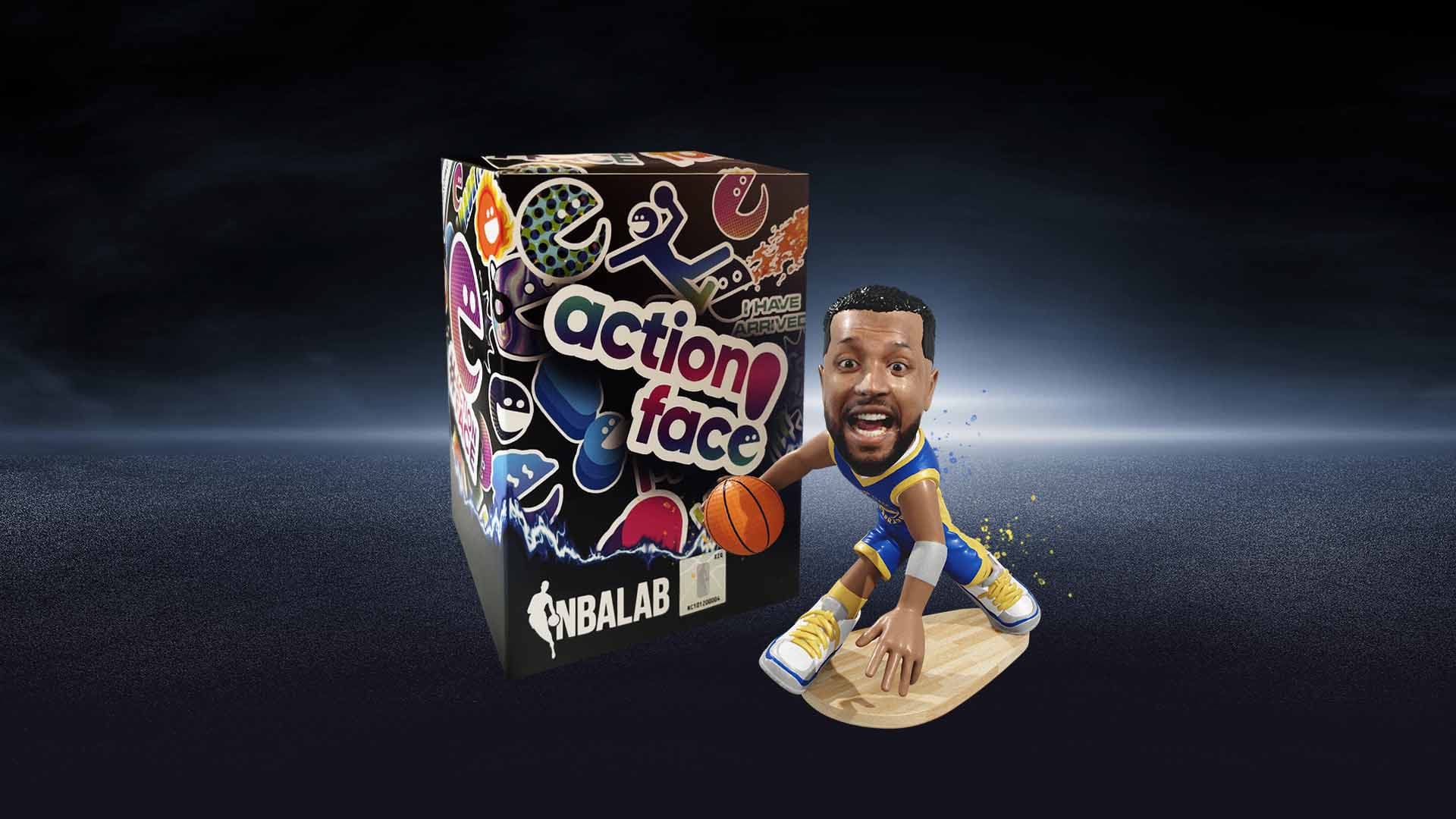 Action Face NBA figure and stylish packaging